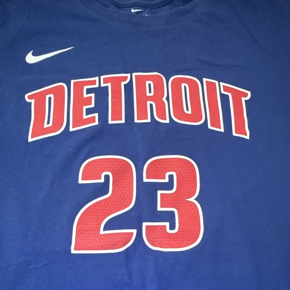 Nike NBA Detroit Pistons Blake Griffin #23 Dri-Fit Shirt XL Blue Red White